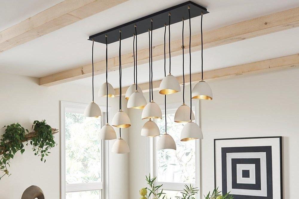 Statement lighting featured on the Reno Repairs website